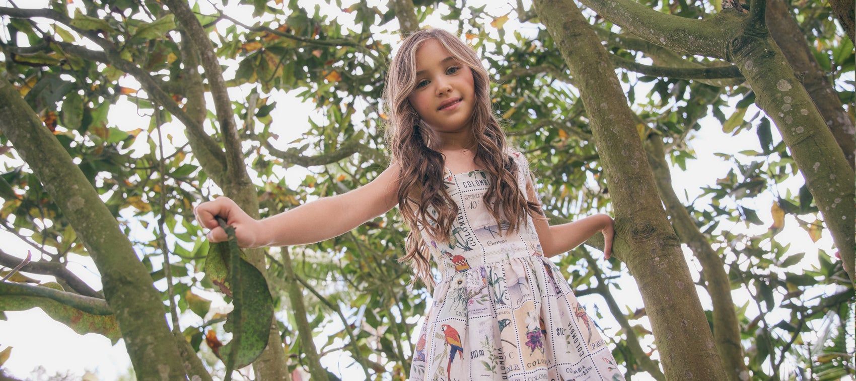 girl climbing a tree