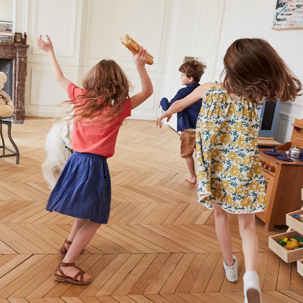 kids at a music and movement class