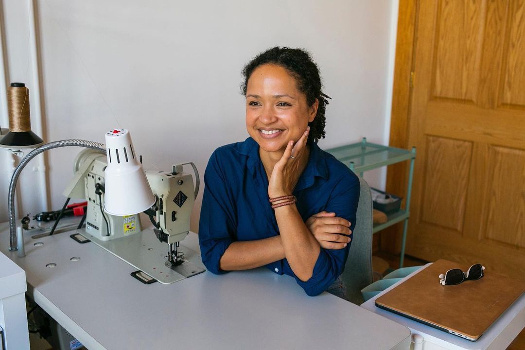 Briana in her studio