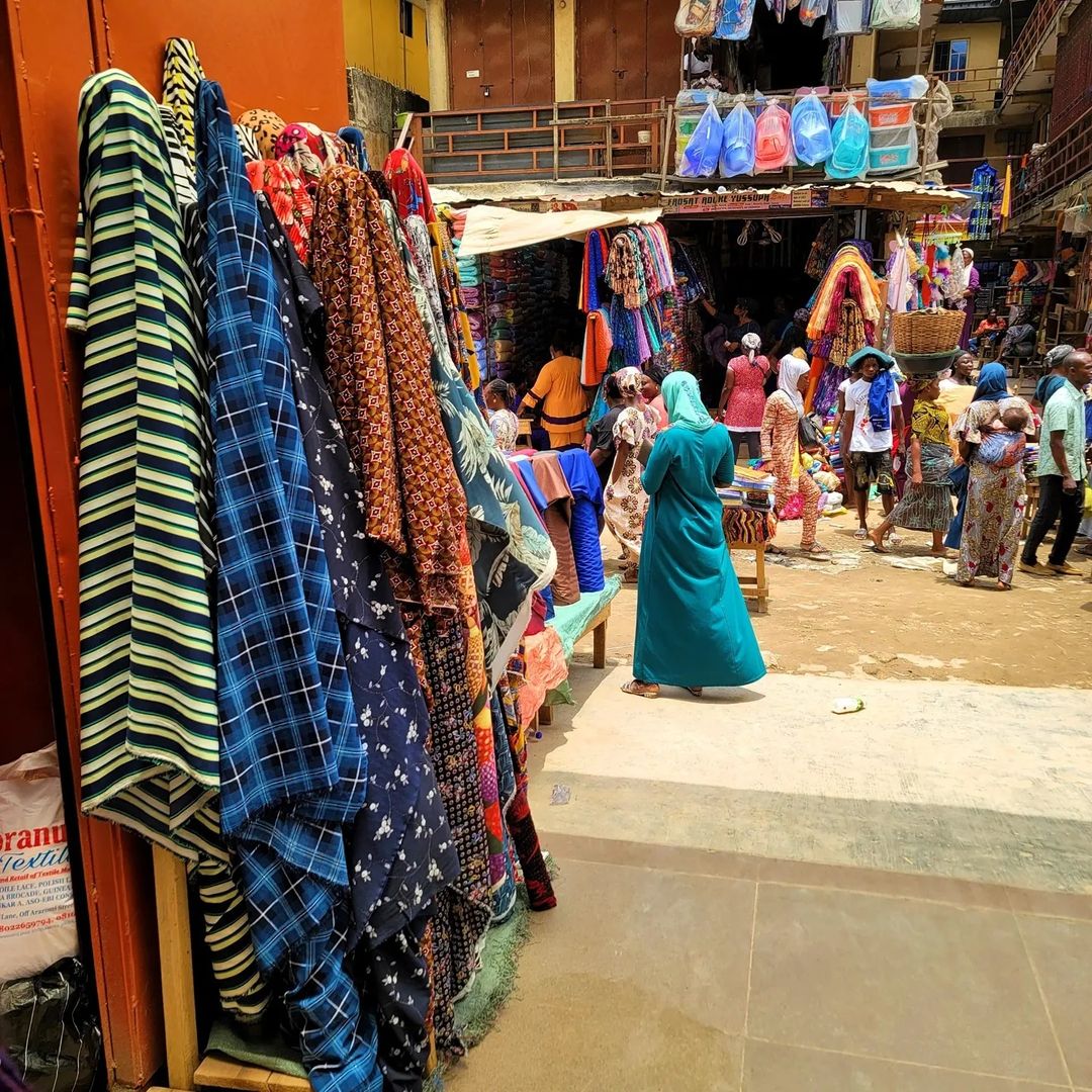 fabric market in Lagos