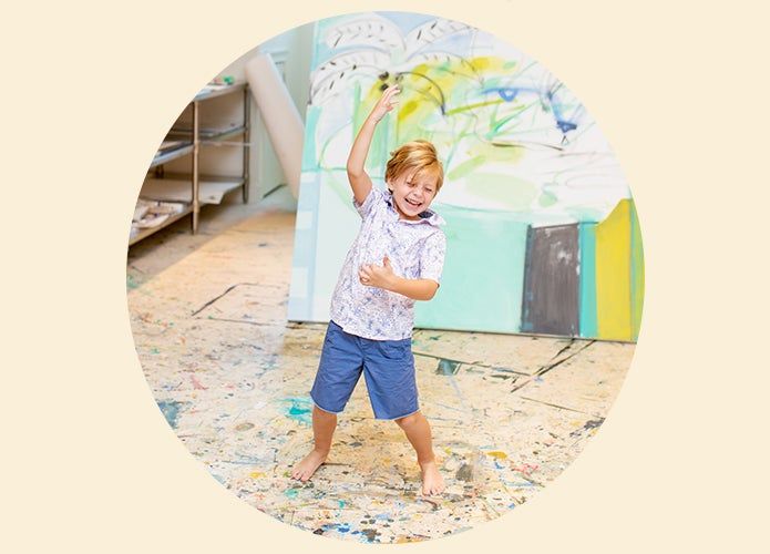 child painting
