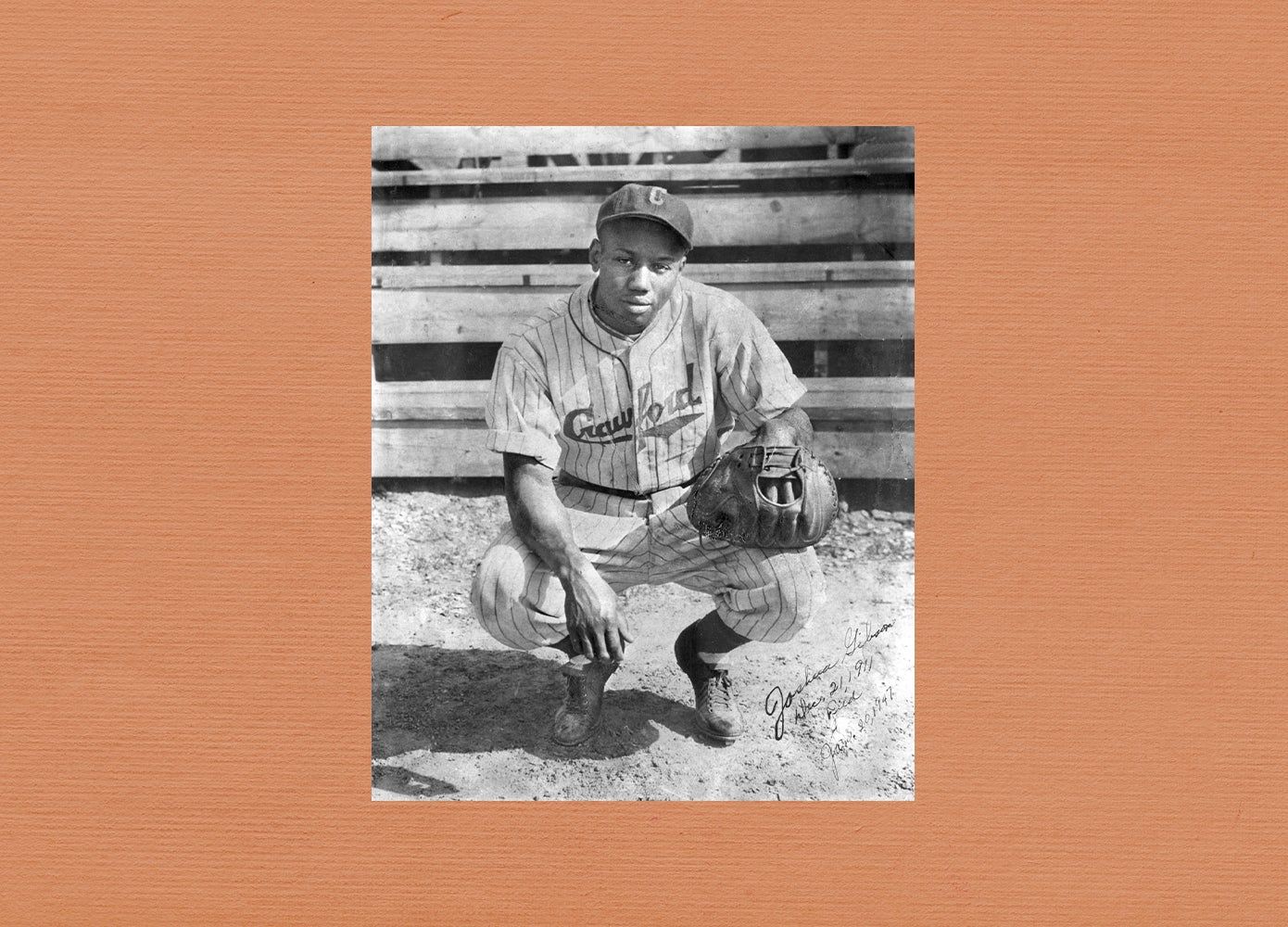 portrait of baseball player Josh Gibson
