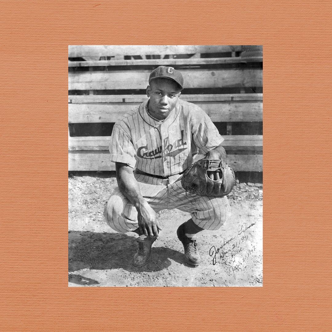portrait of baseball player Josh Gibson