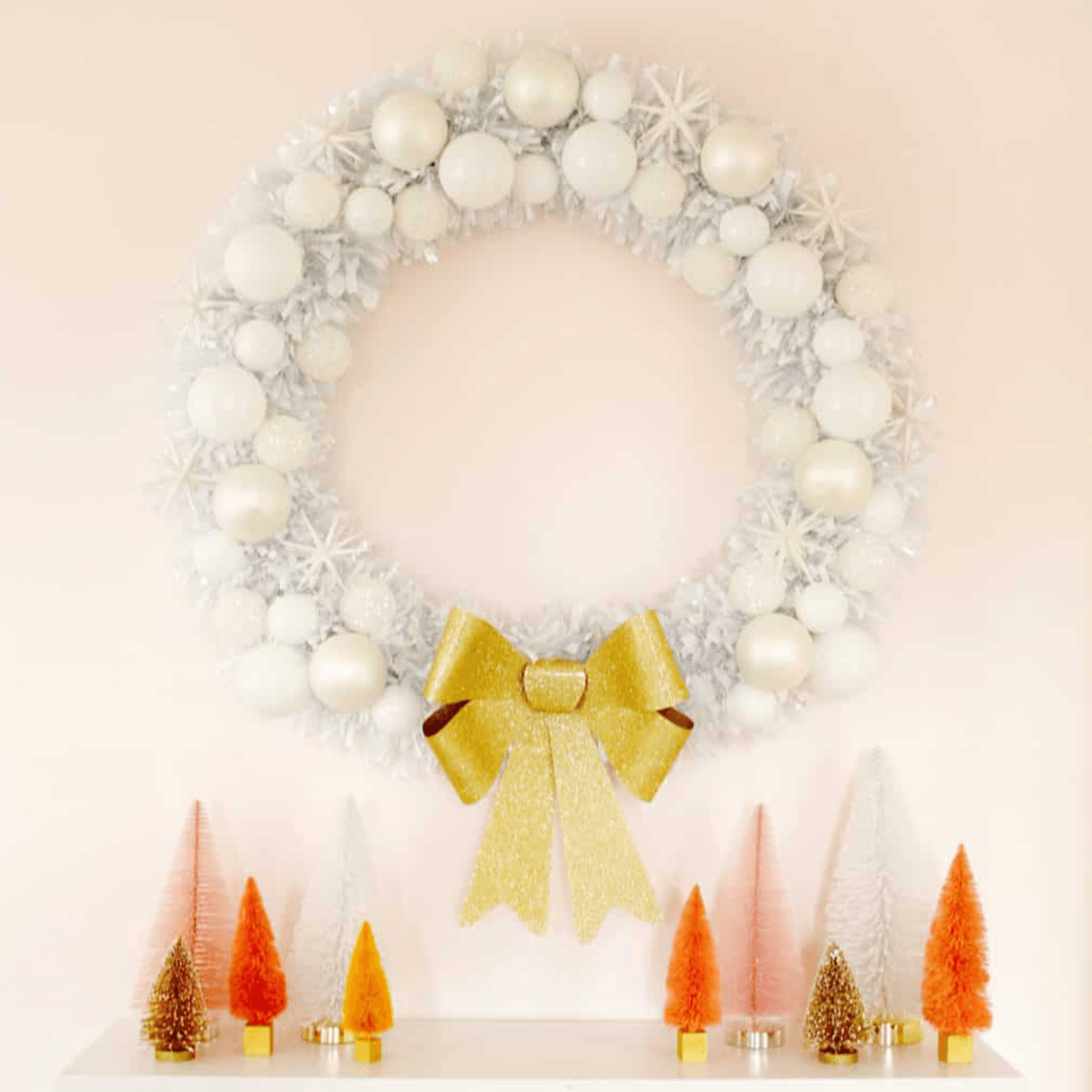pool noodle Christmas wreath