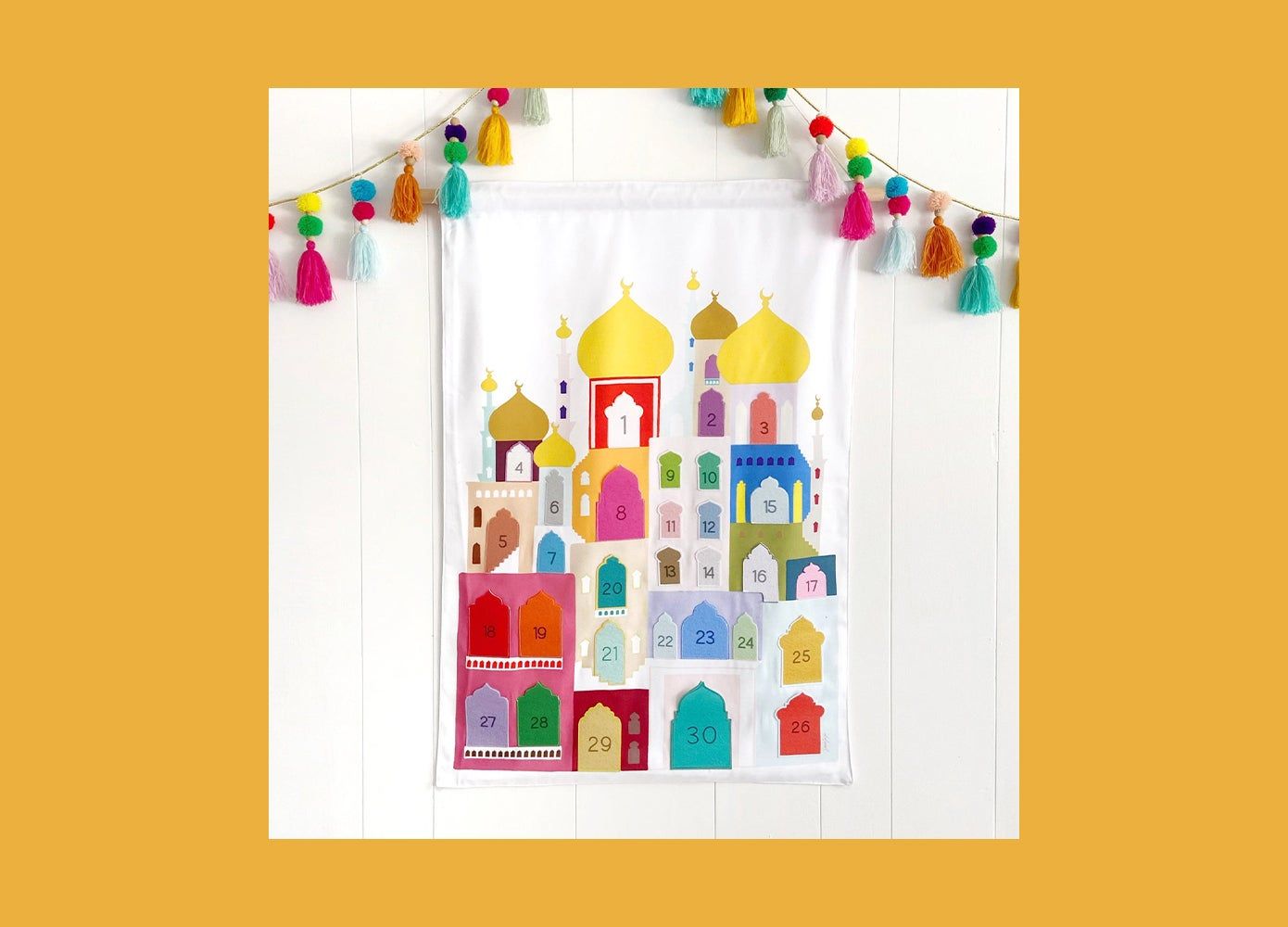 Colorful Ramadan countdown calendar