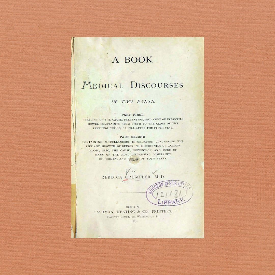 title page of Rebecca Lee Crumpler's A Book of Medical Discourses