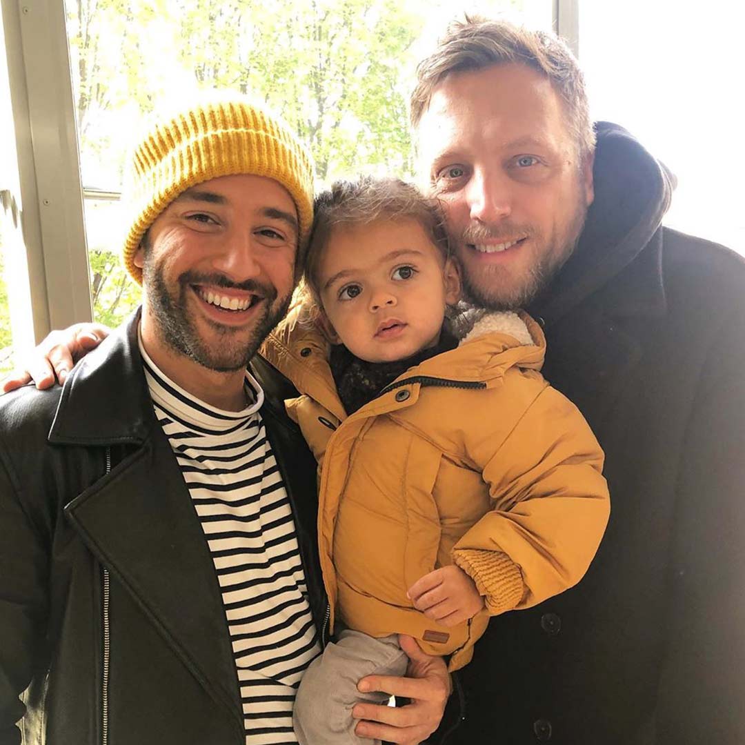 two men and a baby 
