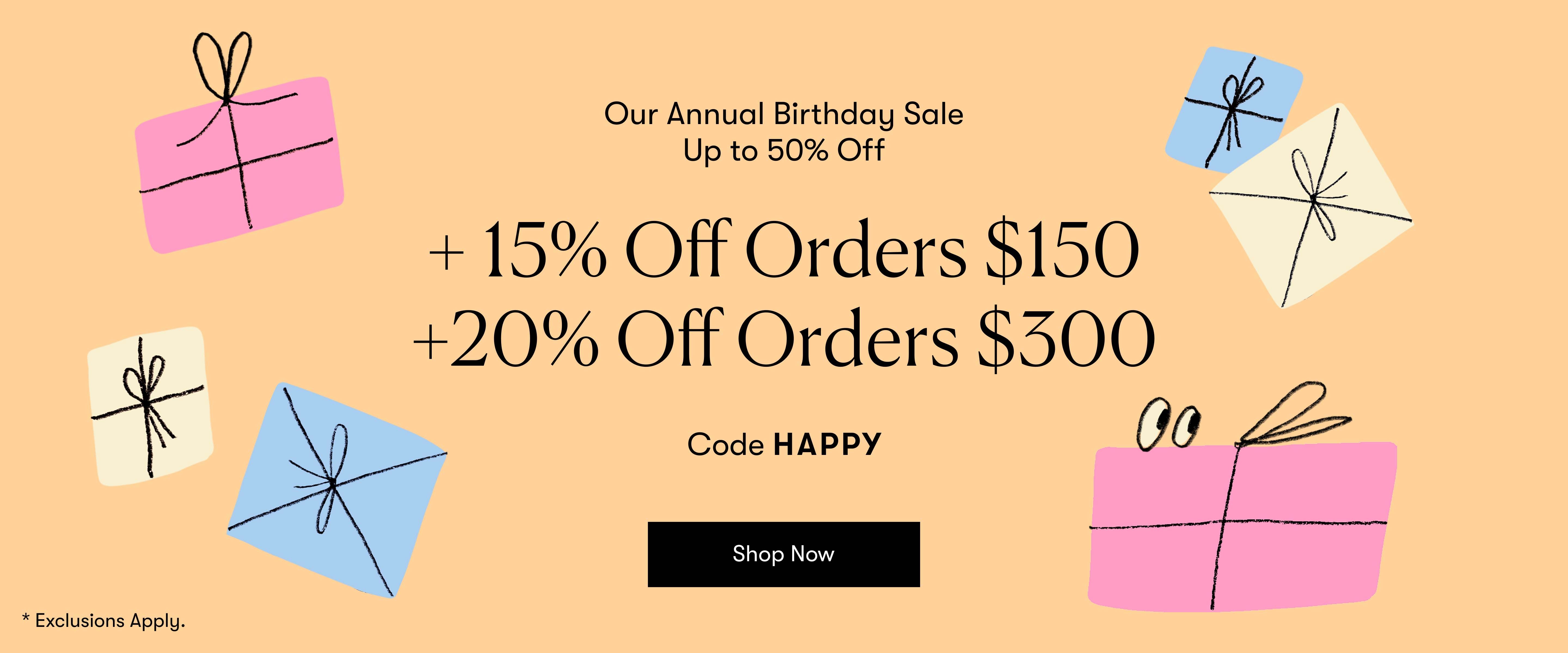 The Birthday Sale