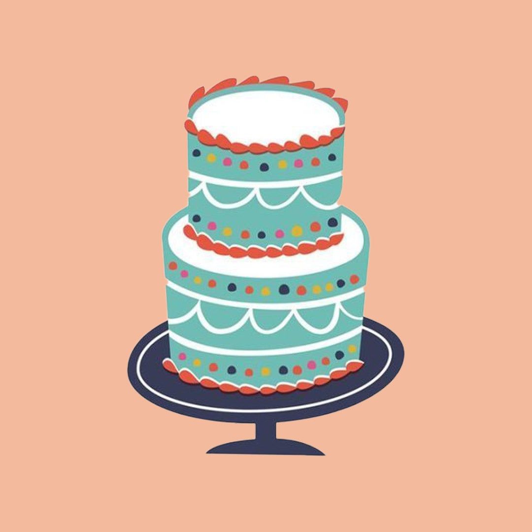 illustration of a birthday cake 
