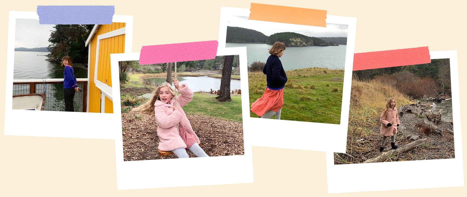 snapshots of kids traveling