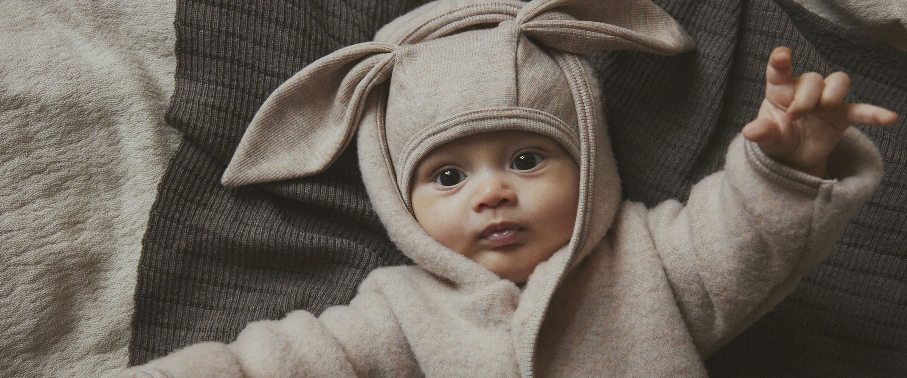 baby dressed for winter