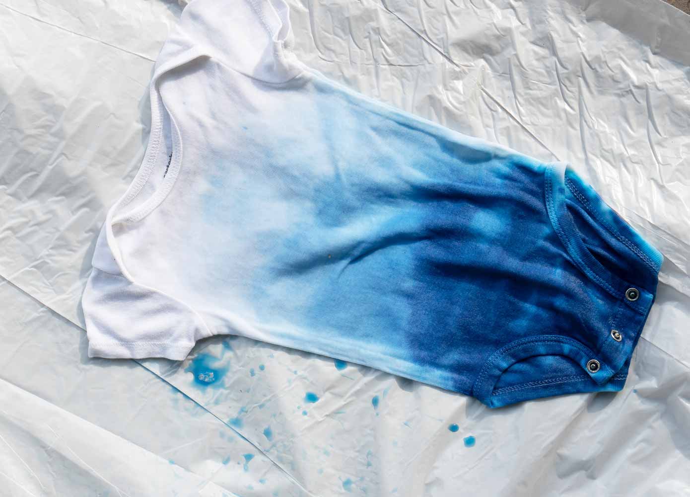 dip-dyed onesie