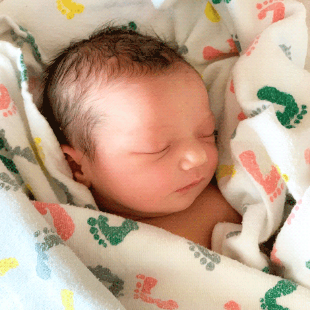 close-up of a newborn baby