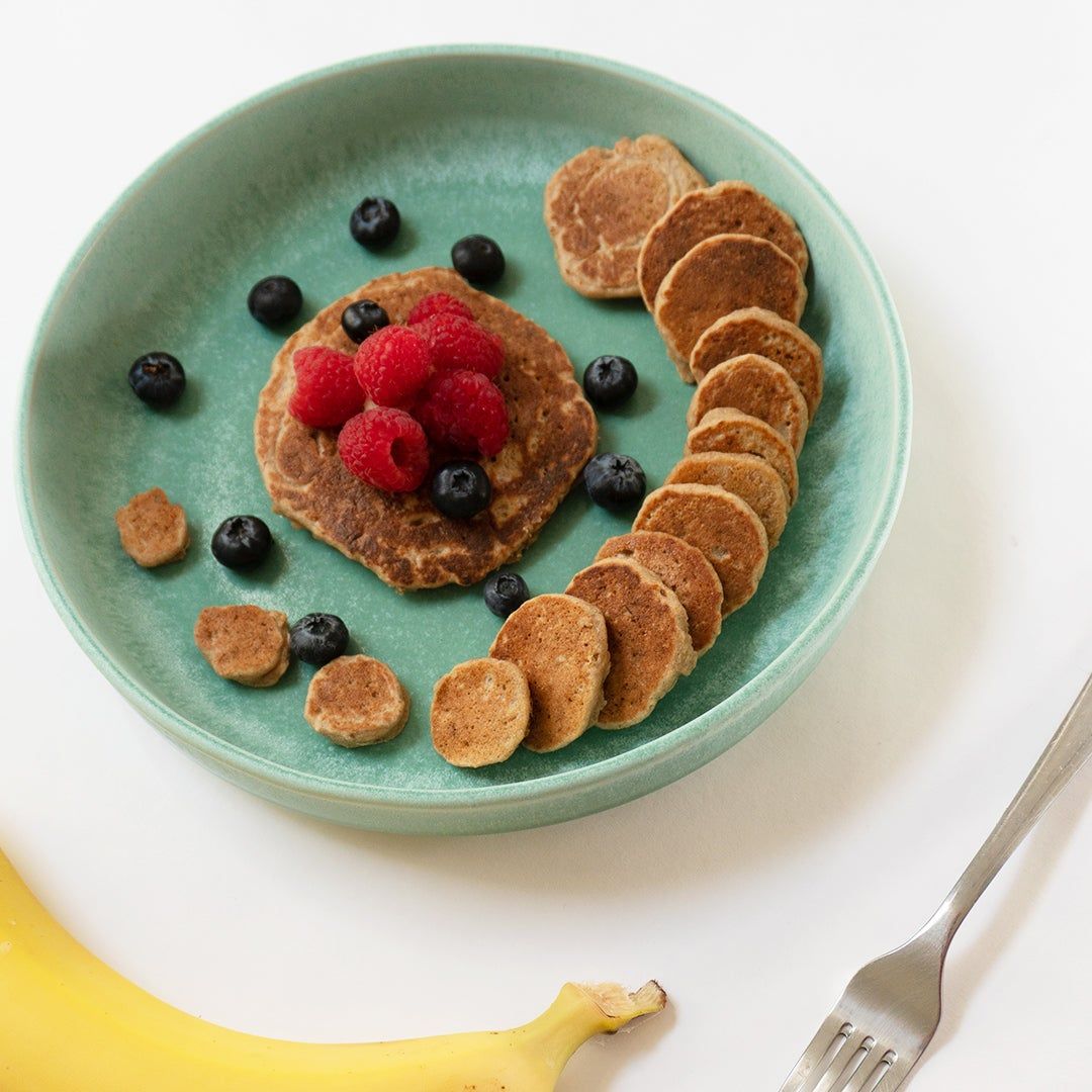 mini banana oat pancakes