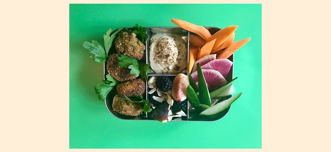 lunch for kids with falafel