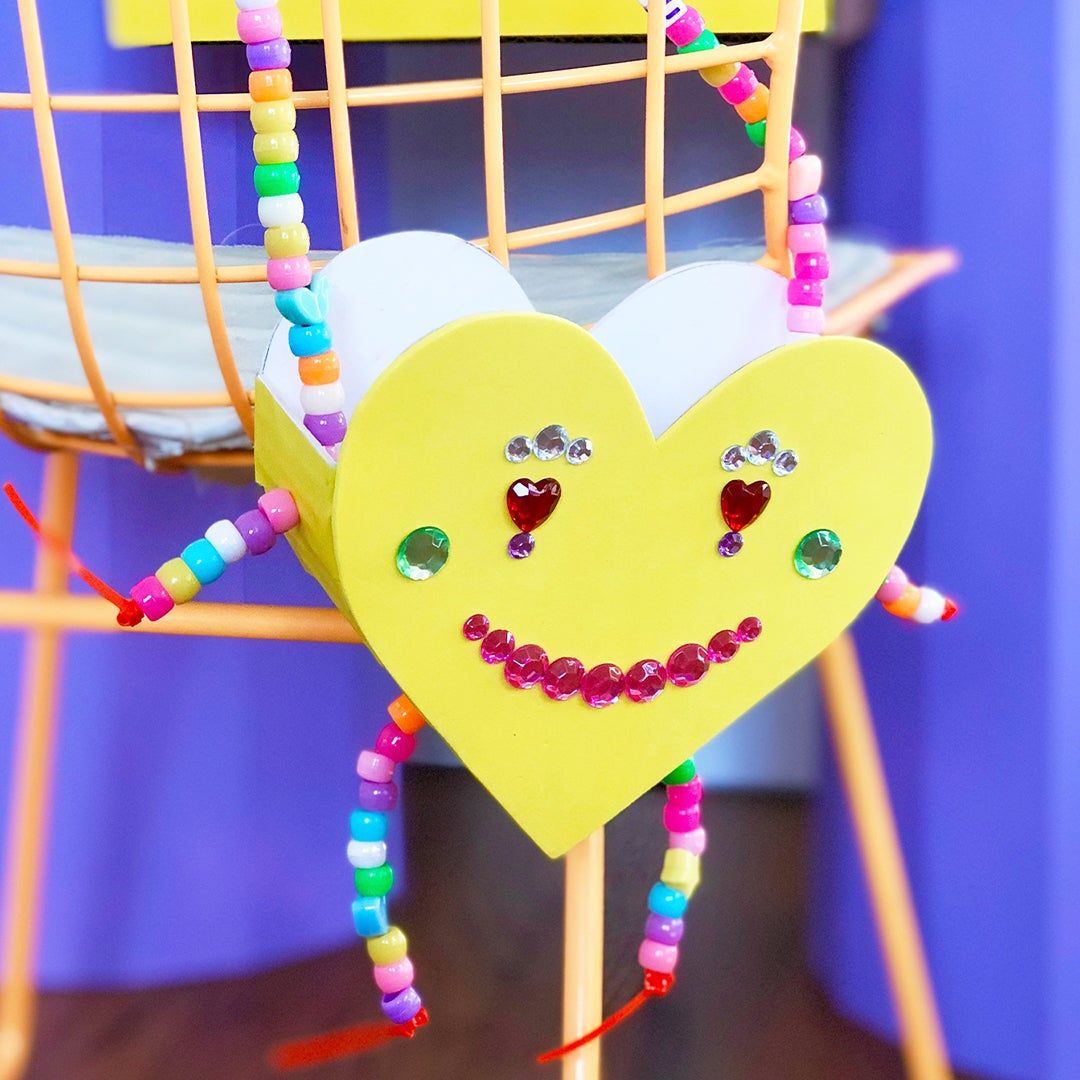 Valentine purse with sticker face