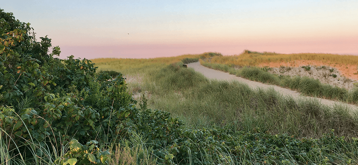 a Nantucket beach sunset