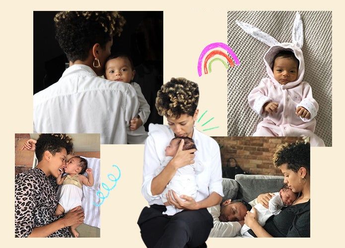 Carly Cushnie and her baby