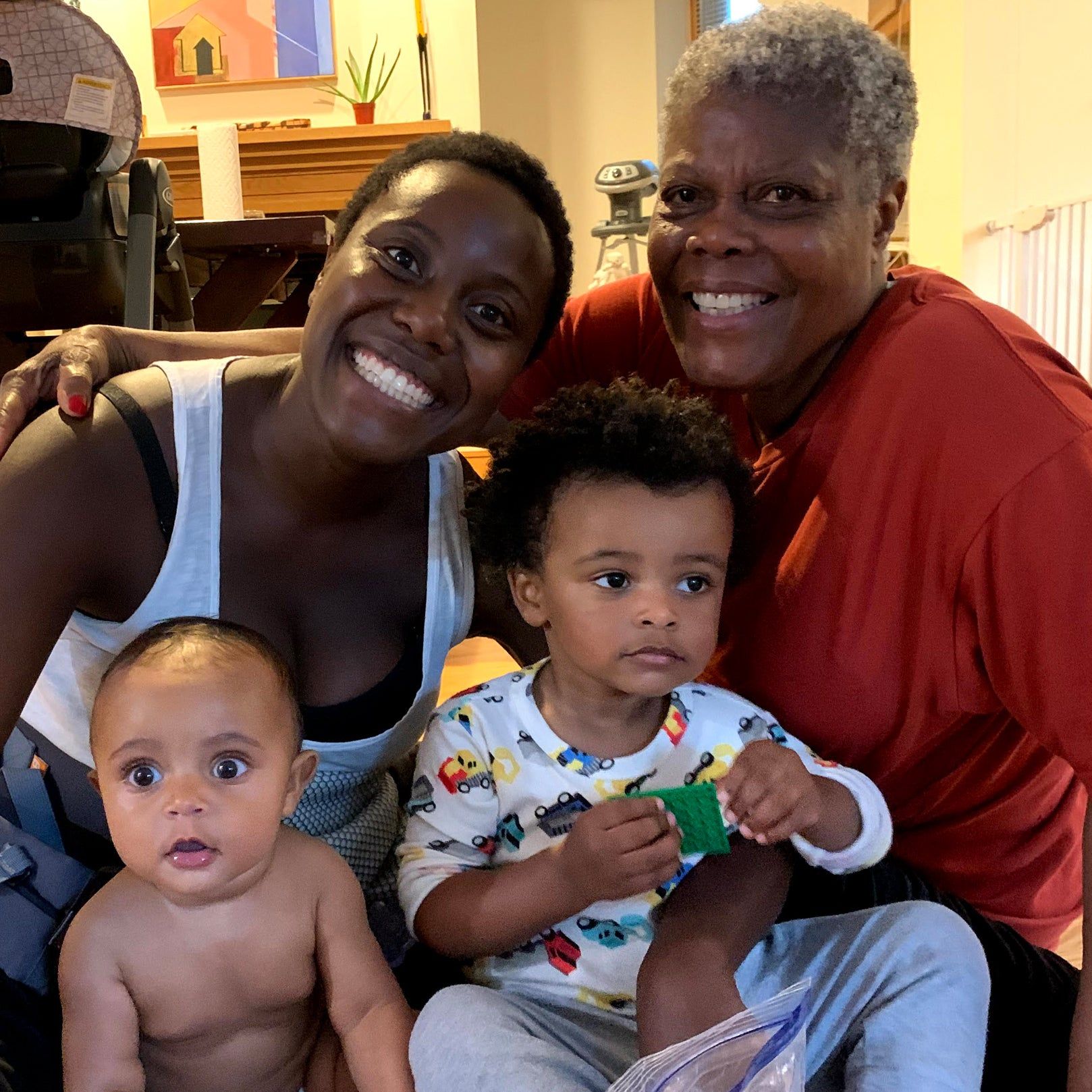 Naa-Sakle and Eugenia with the next generation