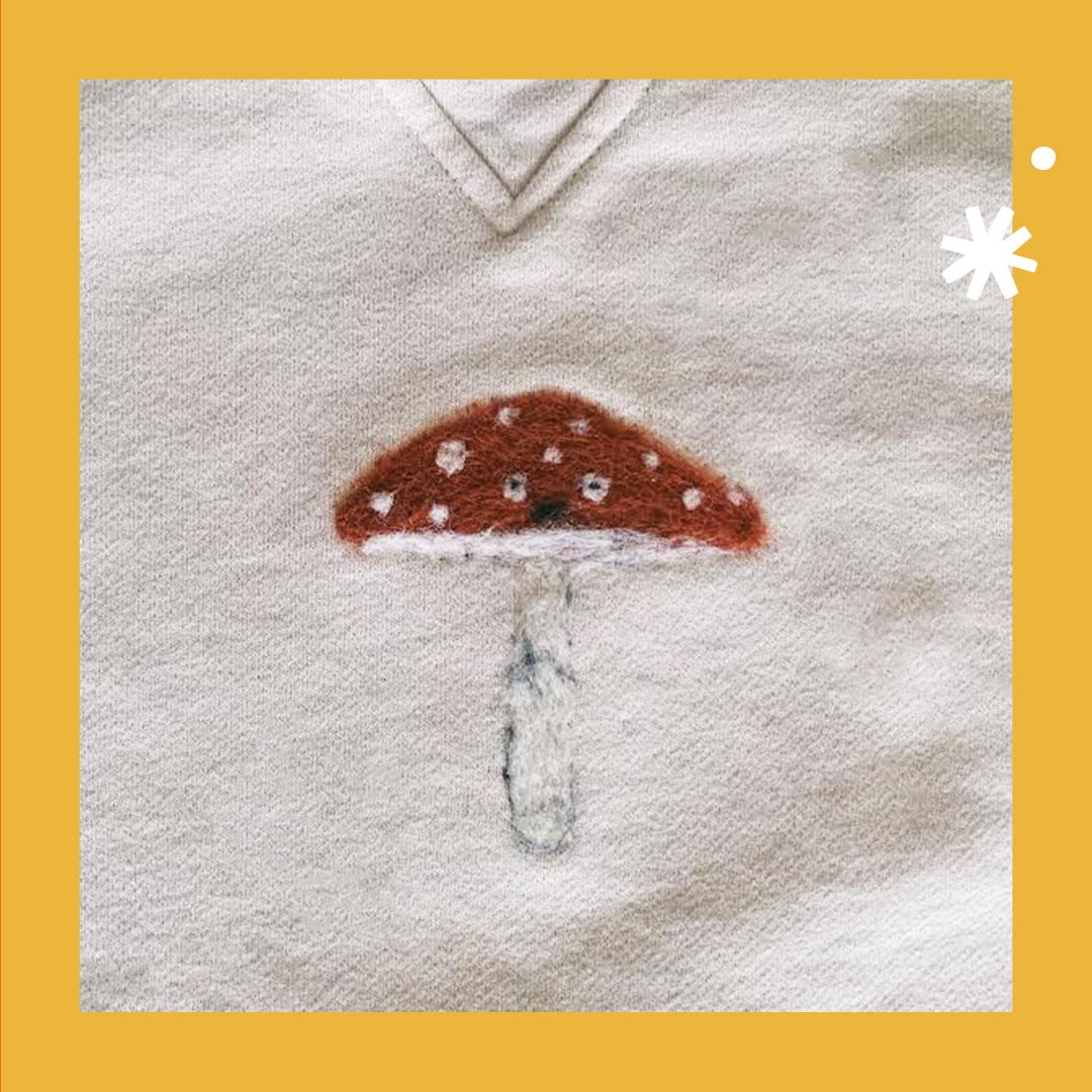 felted mushroom