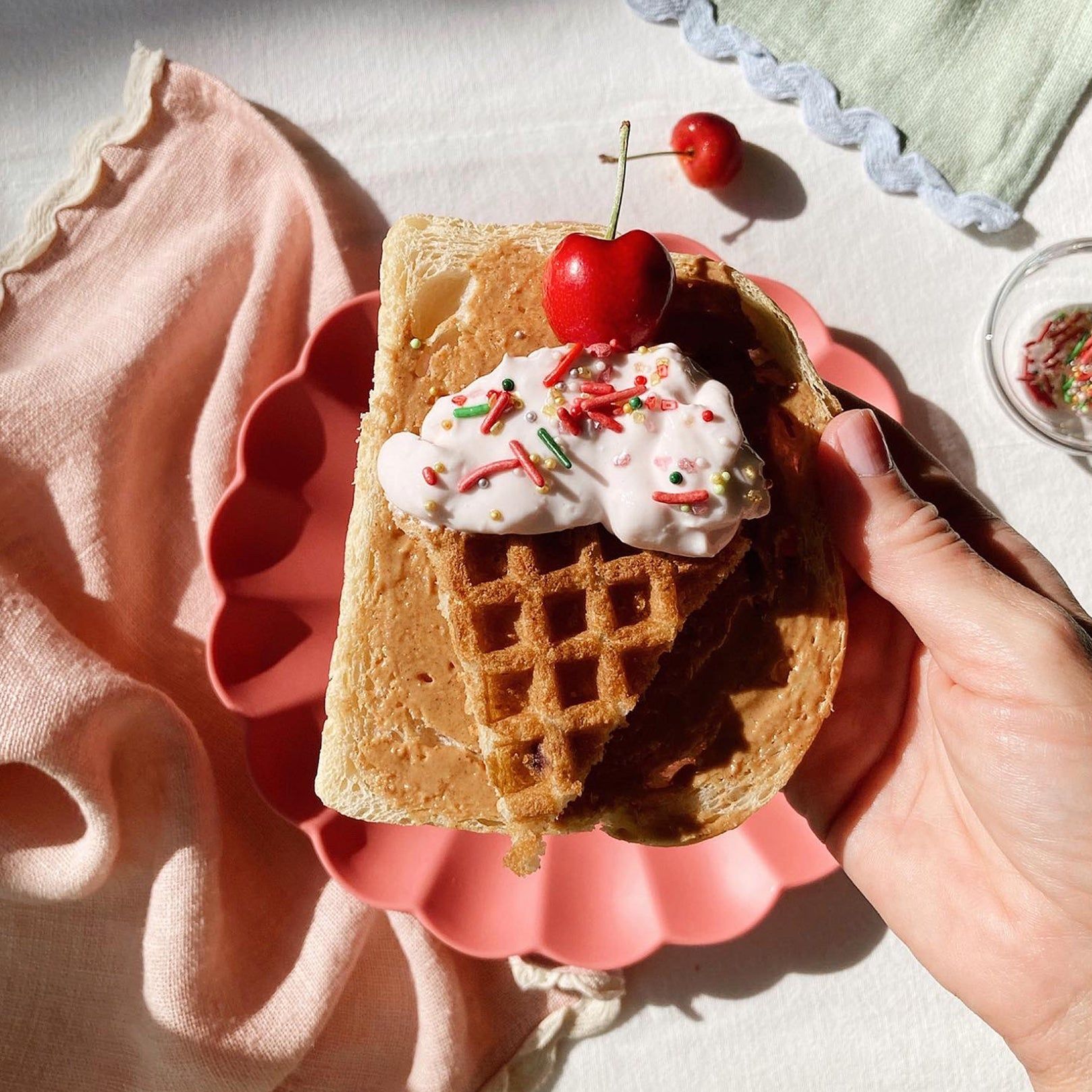 cute breakfast that looks like ice cream
