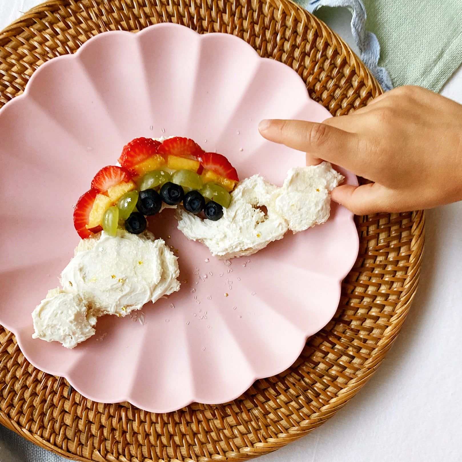 fun rainbow breakfast for kids