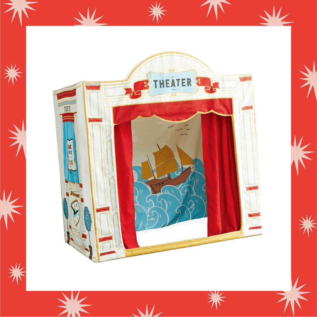 playhouse with microphone for theatrical kids