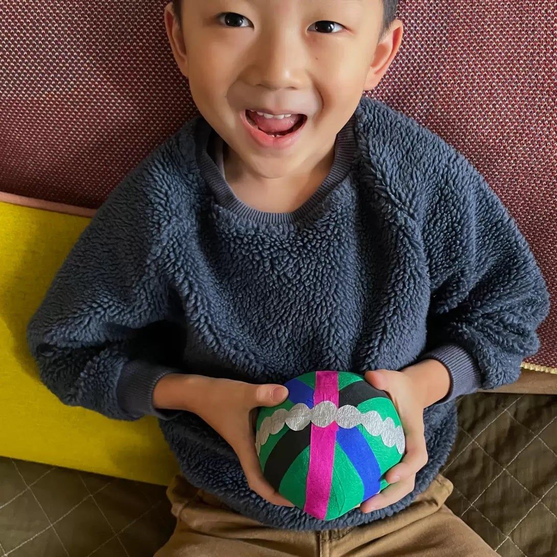 a surprise ball to wrap up small presents 