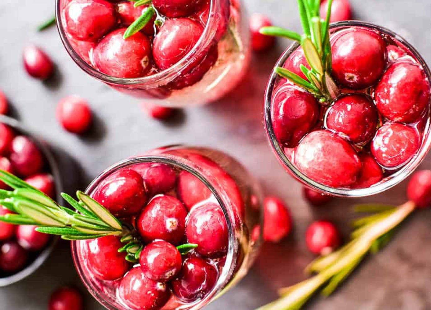 Cranberry Mimosas