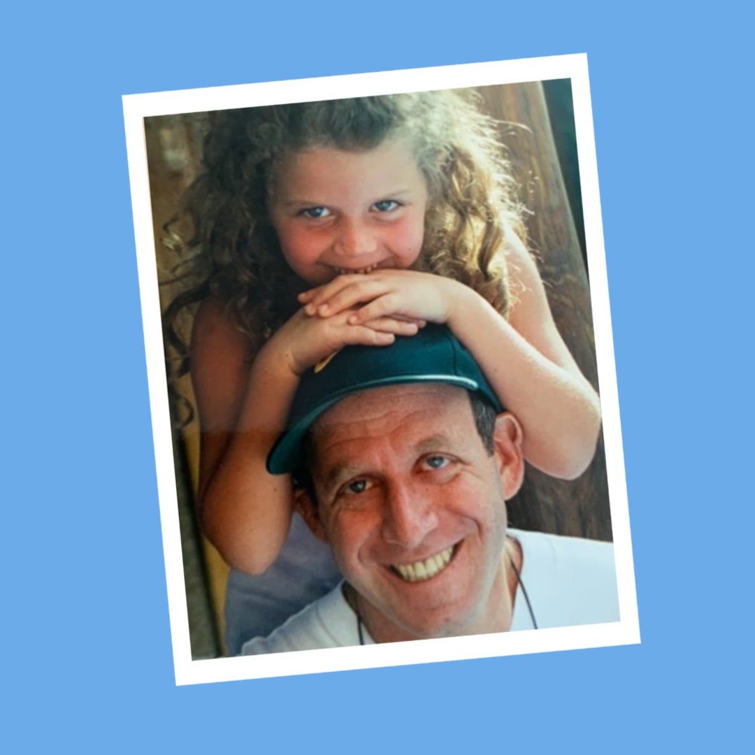 Maisonette team member Jesse Drucker with her dad as a child