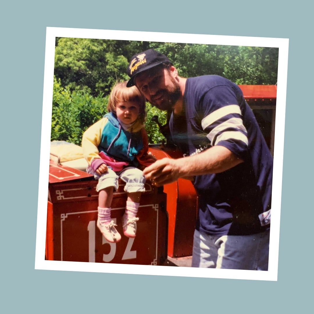 Maisonette team member Jessica Kilwinski with her father