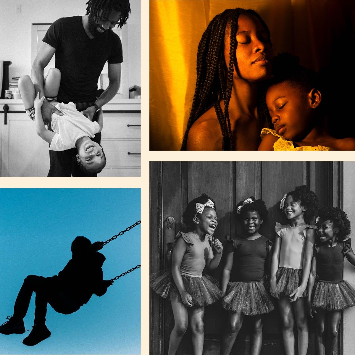 Collage of images of Black families