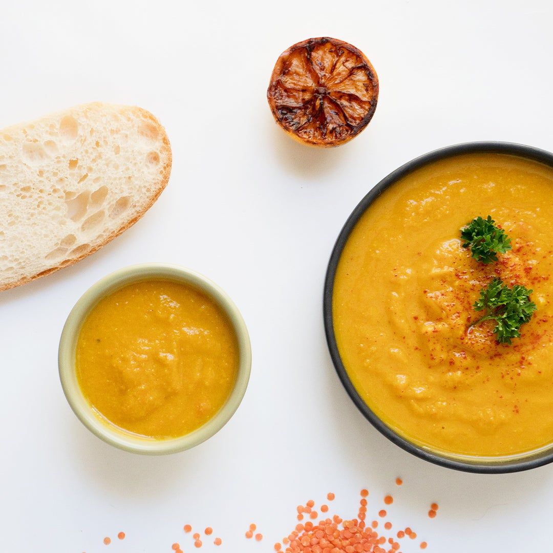 lentil carrot soup fo r babies and adults
