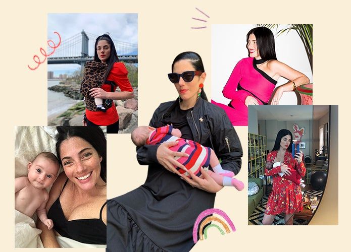 Maayan Zilberman and her new baby with her registry picks