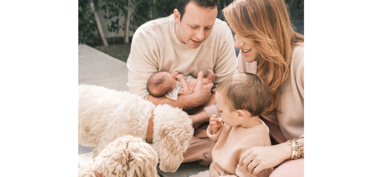 Camilla Marcus with her family