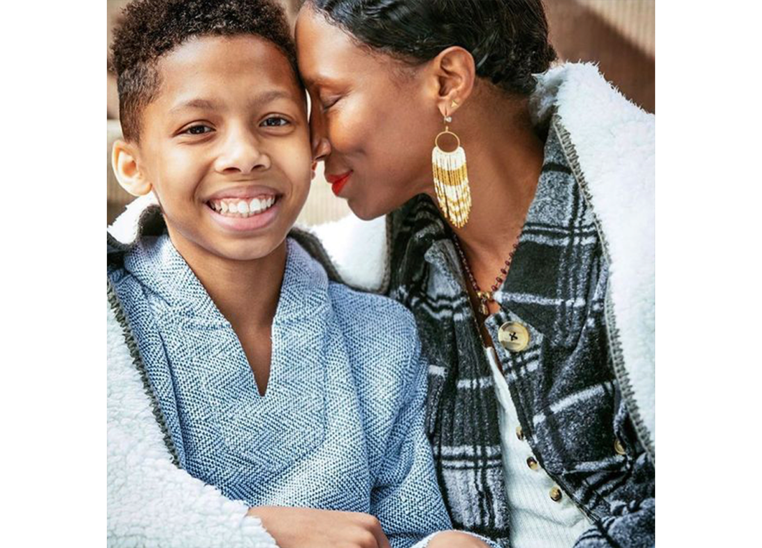 Jodie Patterson and son Penelope
