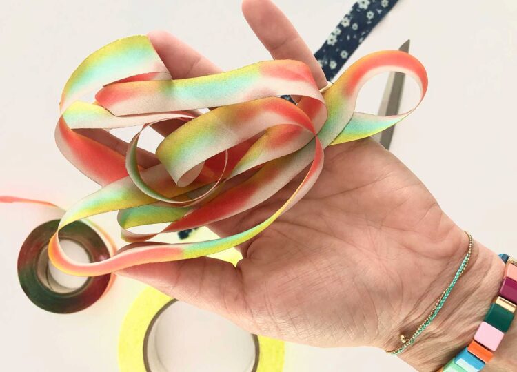 dyed ribbons