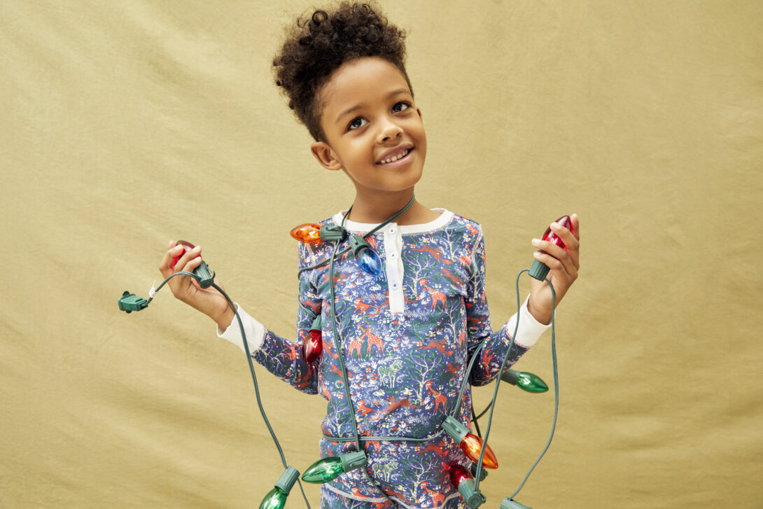 holiday pajamas as a cool Christmas gift idea for boys
