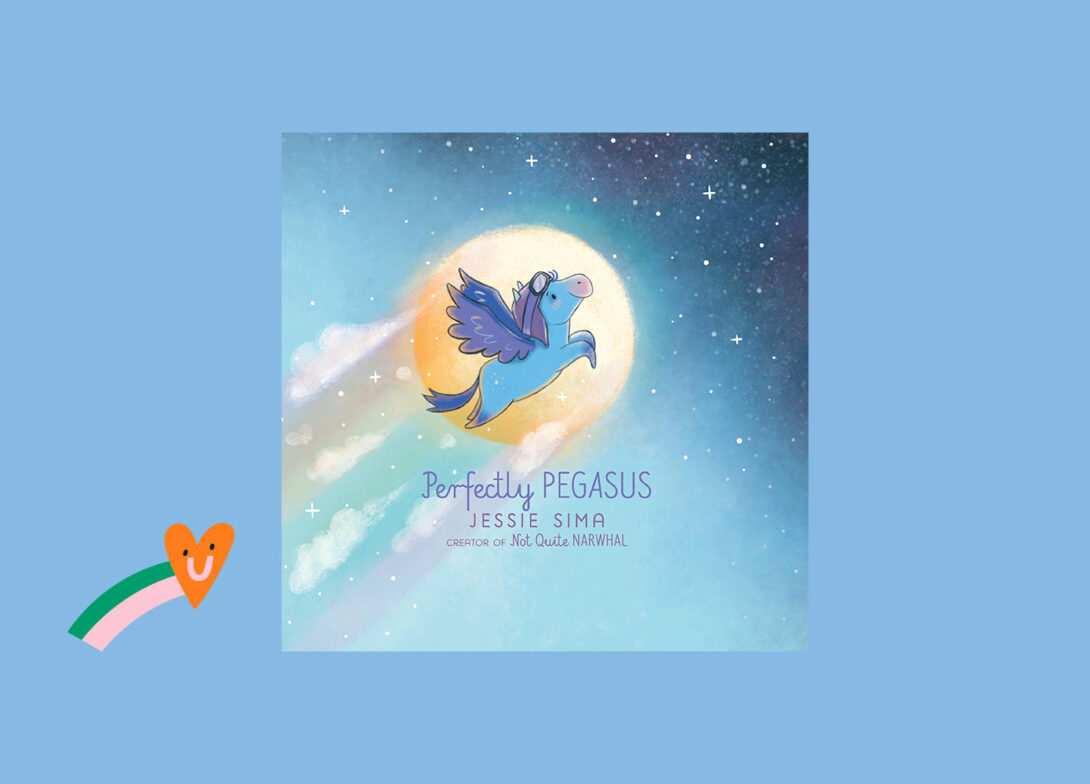 "Perfectly Pegasus" book cover by Jessie Sima