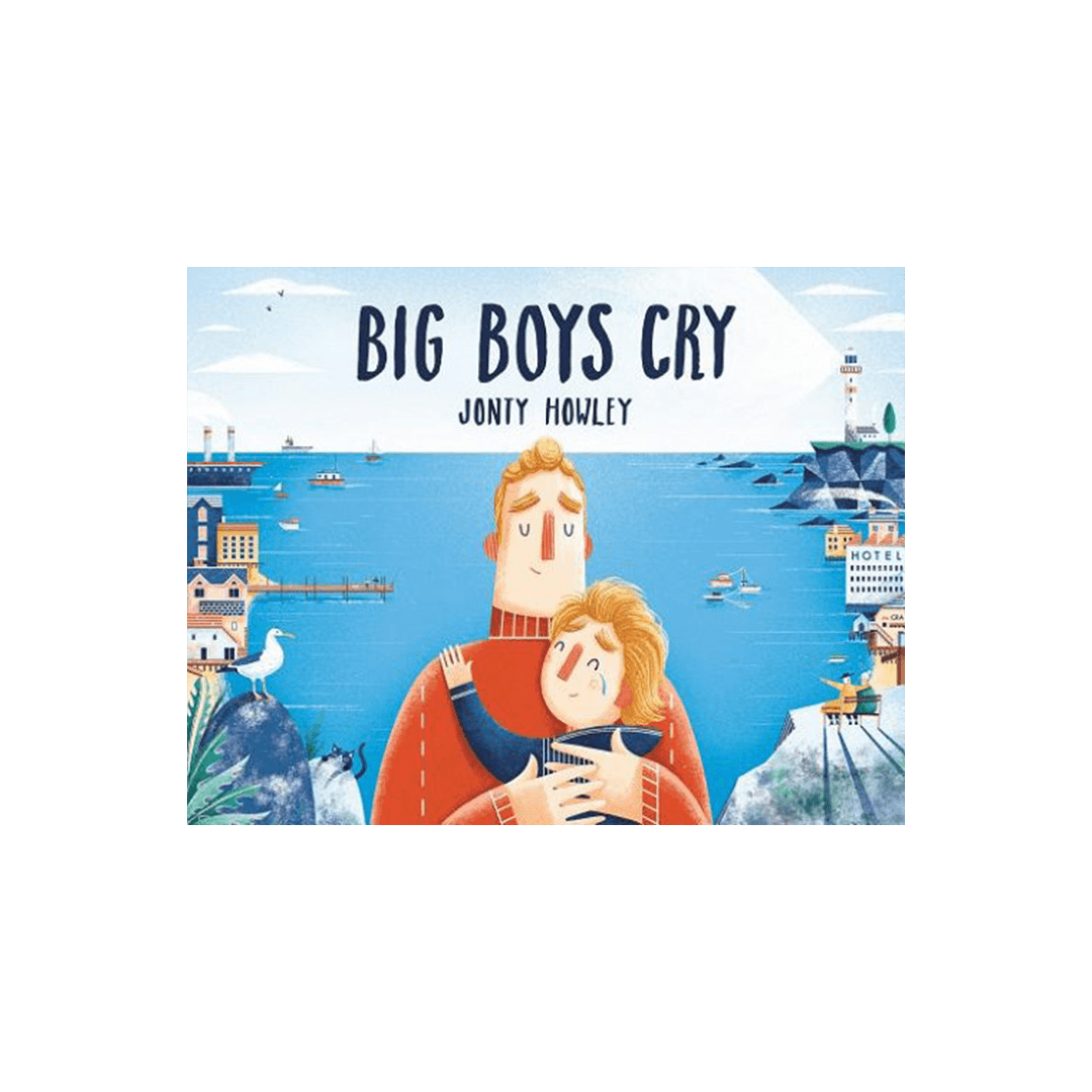 "Big Boys Cry" book cover by Jonty Howley
