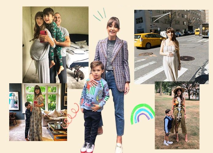 snapshots of Michelle Kennedy and her family awaiting the newest member of their family