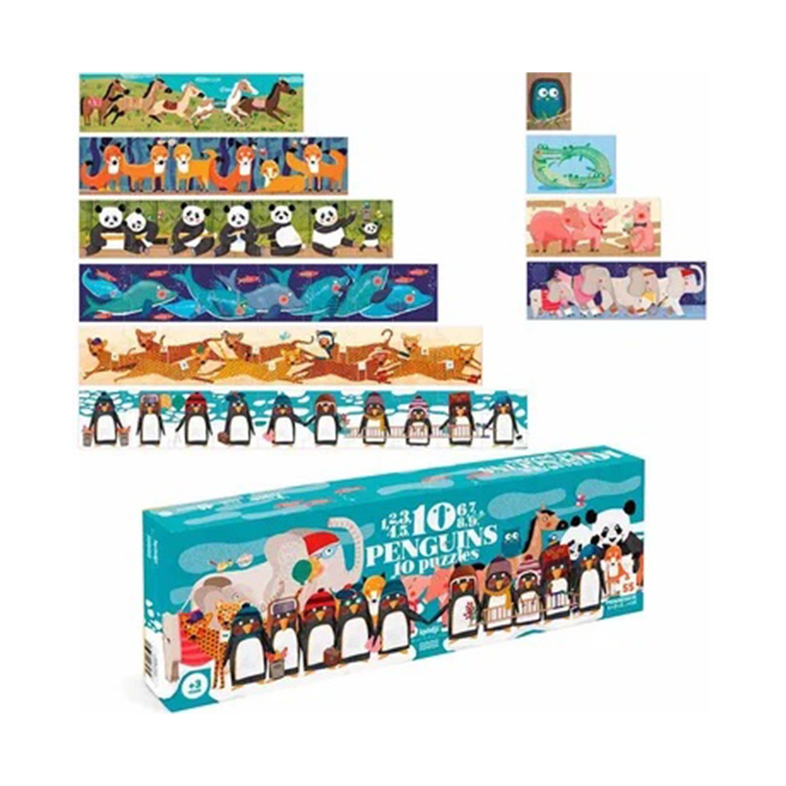 Londji 10 Penguins Progressive Puzzle