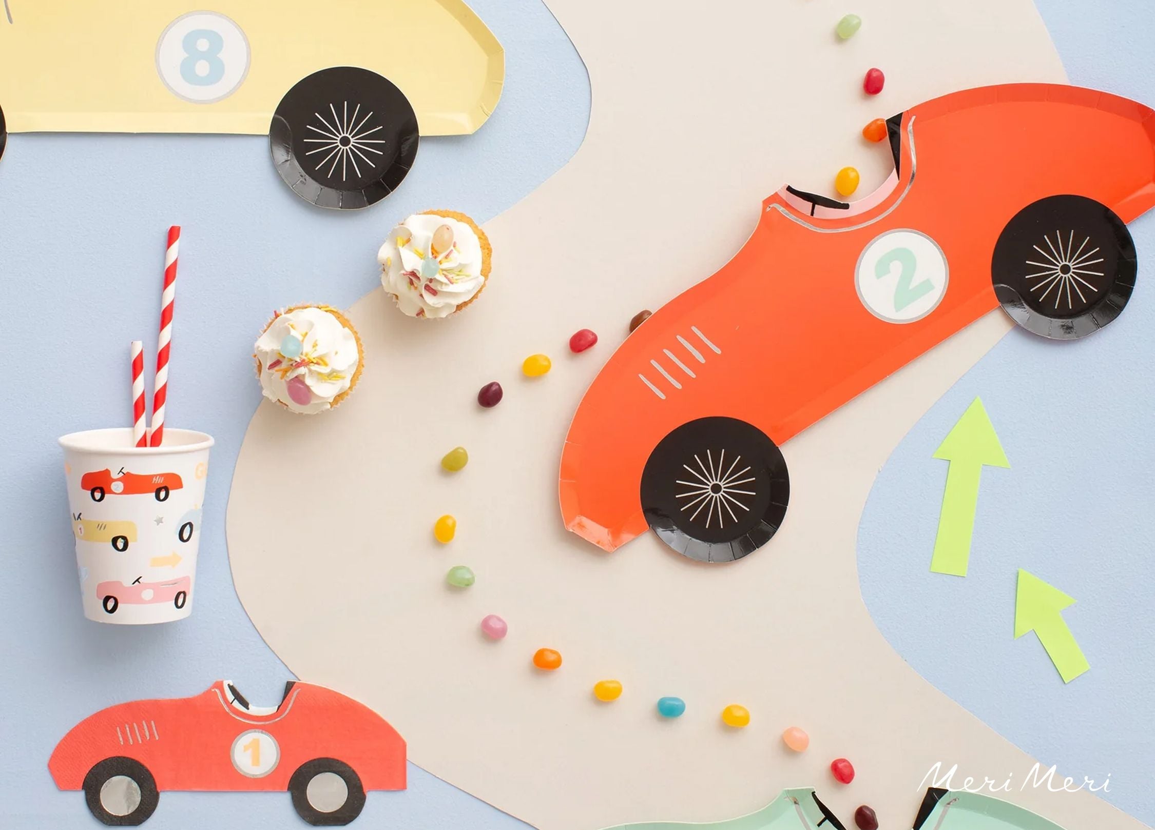 A vintage-inspired racecar party for kids.