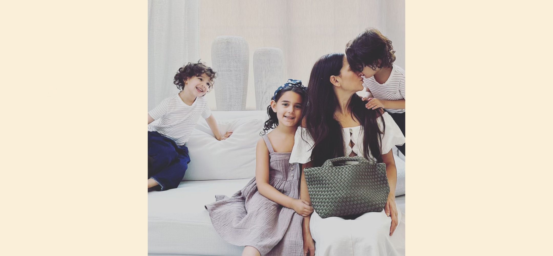 Sara Naghedi and her children