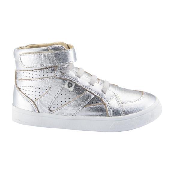 Child Starter Shoes, Silver With White Soles - Sneakers - 1