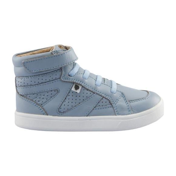 Child Starter Shoes, Dusty Blue With White Soles - Sneakers - 1