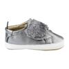 Baby Bambini Pet Shoes, Rich Silver With Dark Grey Fur - Sneakers - 1 - thumbnail