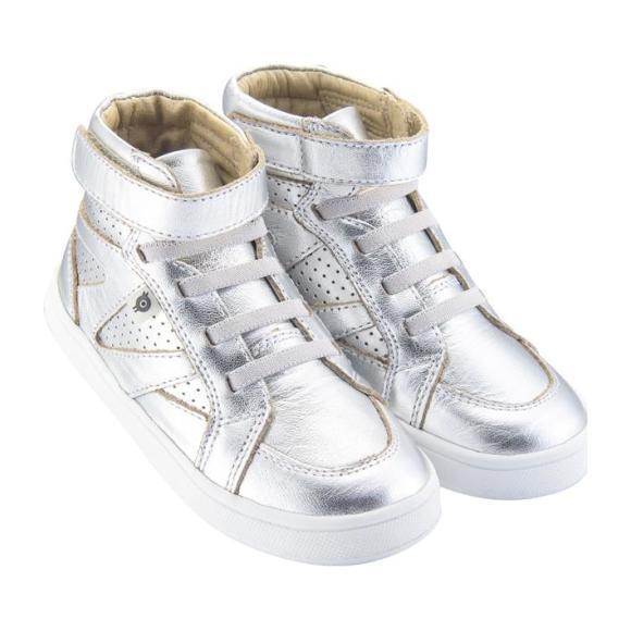 Child Starter Shoes, Silver With White Soles - Sneakers - 4