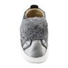 Baby Bambini Pet Shoes, Rich Silver With Dark Grey Fur - Sneakers - 3