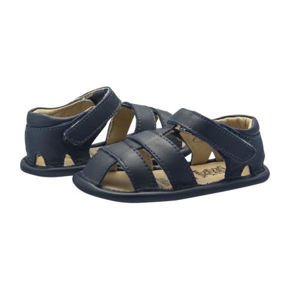Baby Sandy Sandals, Navy Blue - Sandals - 2